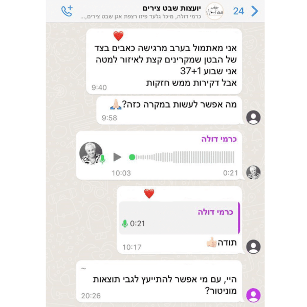 שבט צירים - תכנית הכנה ללידה